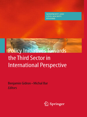 cover image of Policy Initiatives Towards the Third Sector in International Perspective